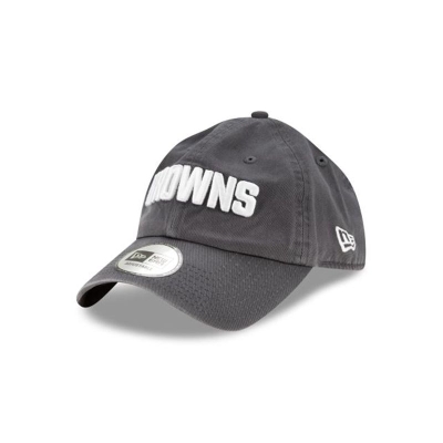 Grey Cleveland Browns Hat - New Era NFL Casual Classic Adjustable Caps USA5384920